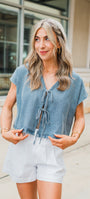 Mila Top | Denim