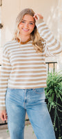 Janae Knit Sweater | Iced Latte