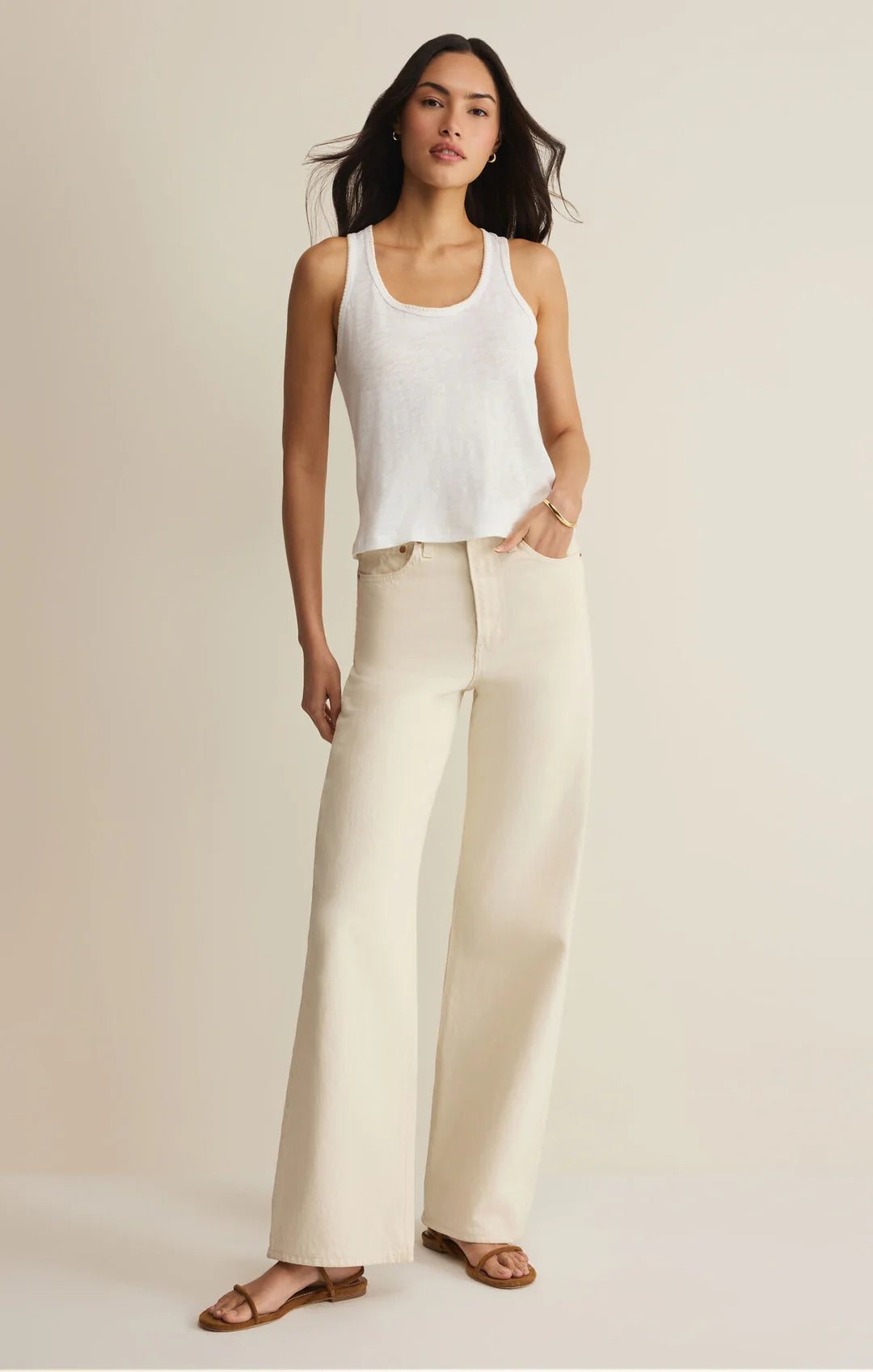 Z Supply | Julian Crochet Tank | White