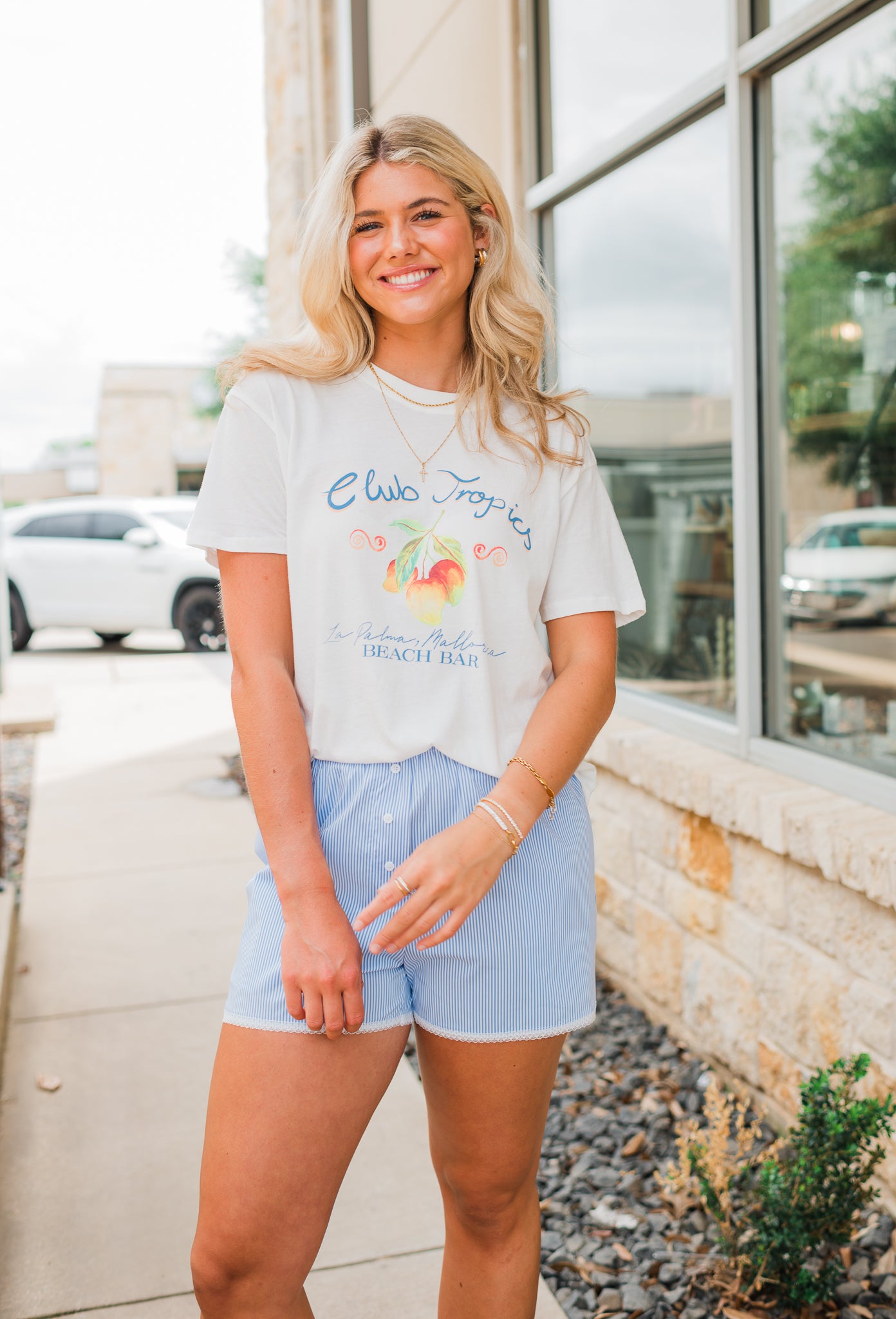 Z Supply | Club Tropics Tee | Vanilla Ice