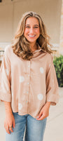 Kenley Top | Latte Dots