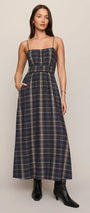 Z Supply | Evermore Plaid Midi Dress | Eclipse