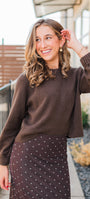 Z Supply | Coming Up Sweater | Dark Chocolate
