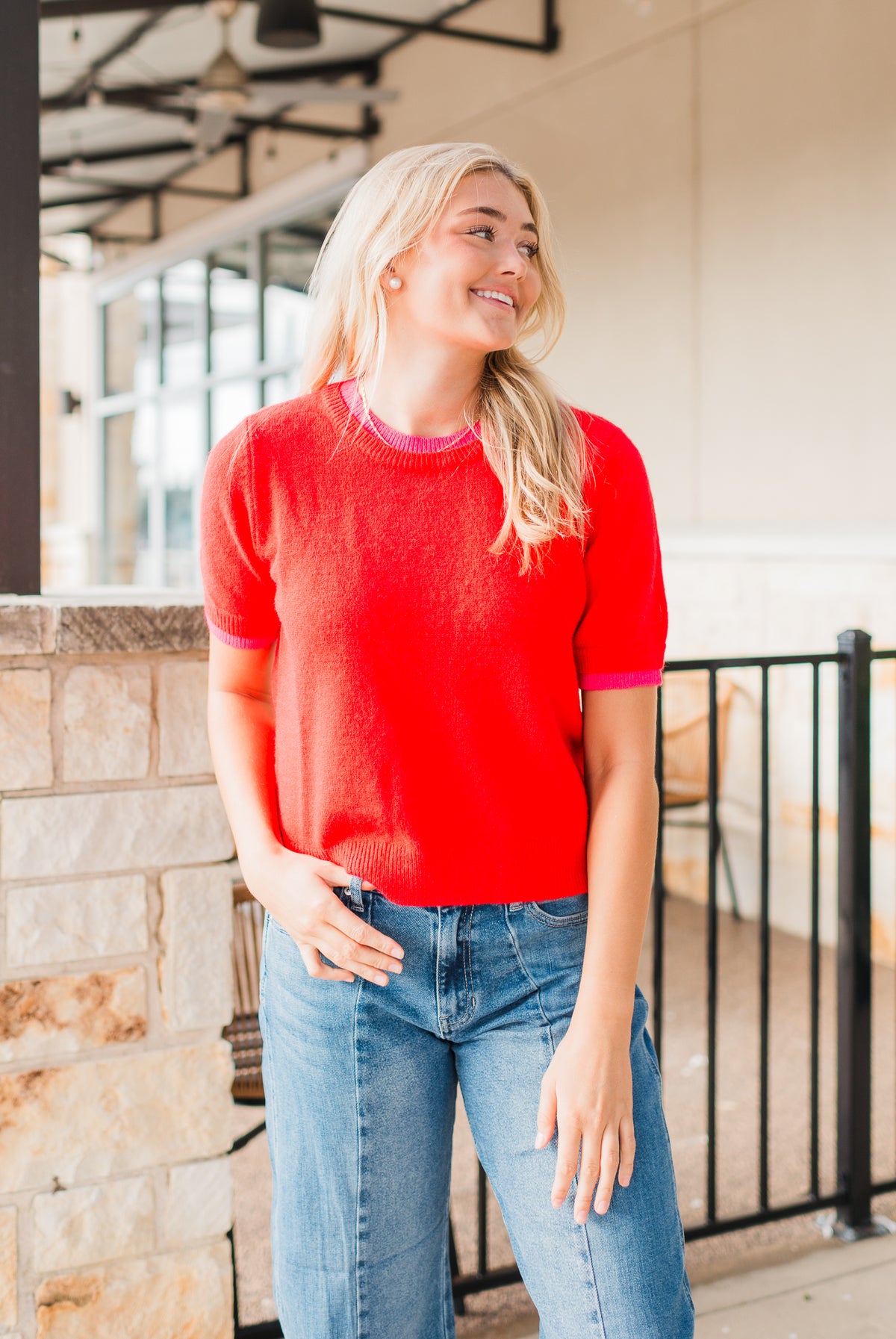 Oxford Sweater | Red