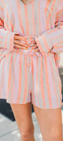 Z Supply | The Perfect Stripe Shorts | Tiger Lily