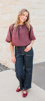Maggie Top | Suede Brown