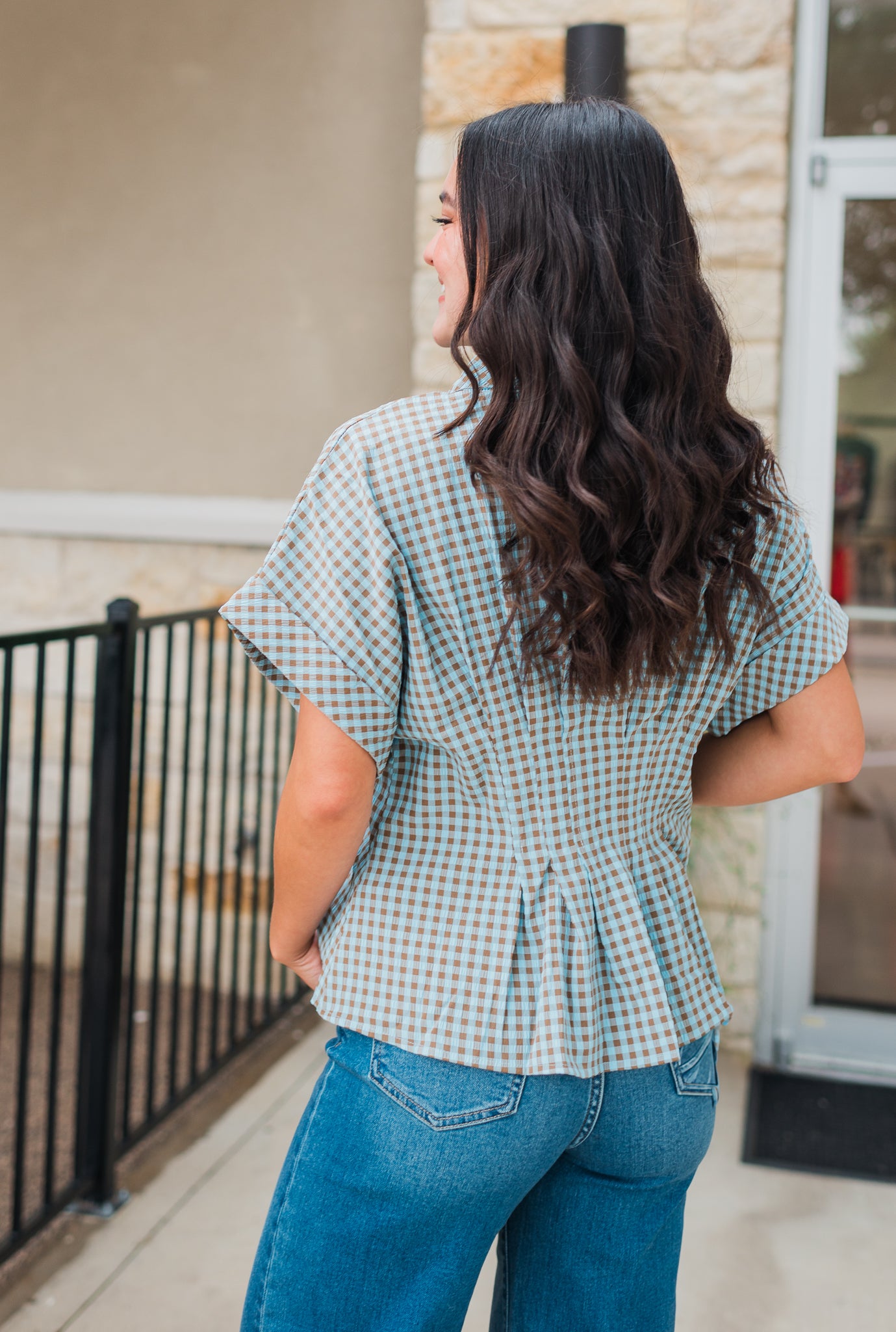 Athens Top | Camel Blue