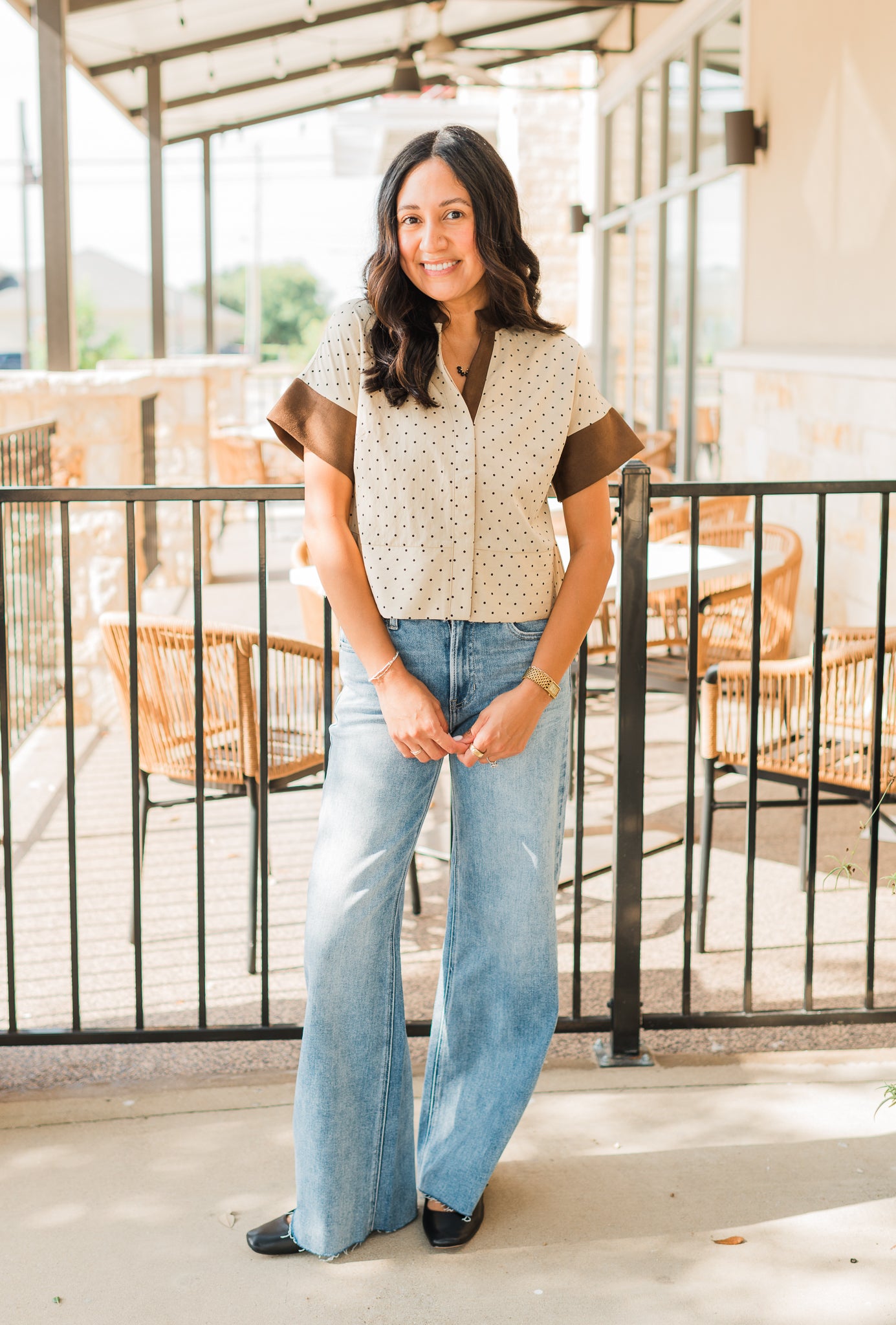 Gabby Top | Polka Dot