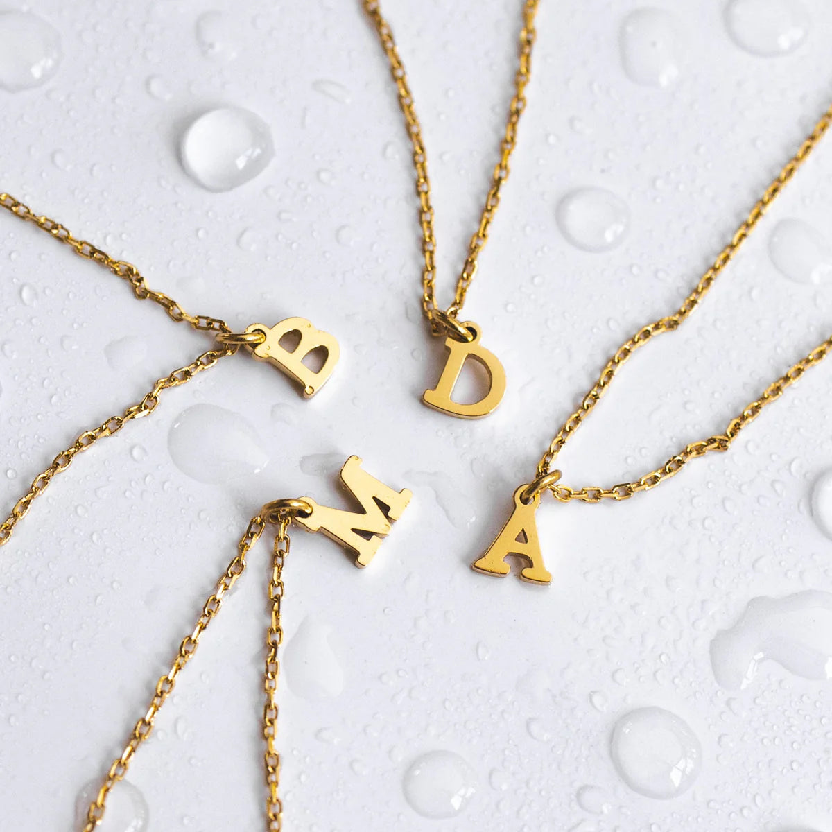 18K Gold Plated Dainty Initial Necklace | Select Initial