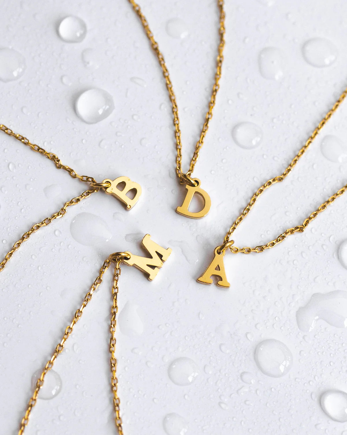 18K Gold Plated Dainty Initial Necklace | Select Initial