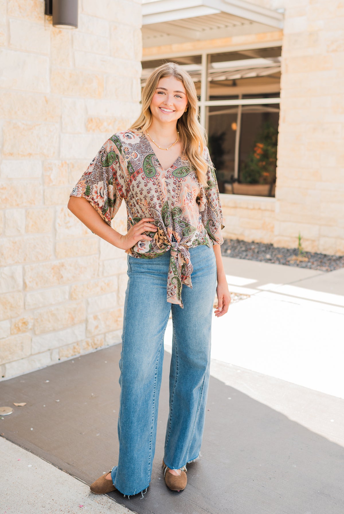 Gigi Top | Mixed Print