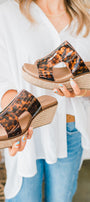 Kiss & Tell Wedge Sandals | Tortoise