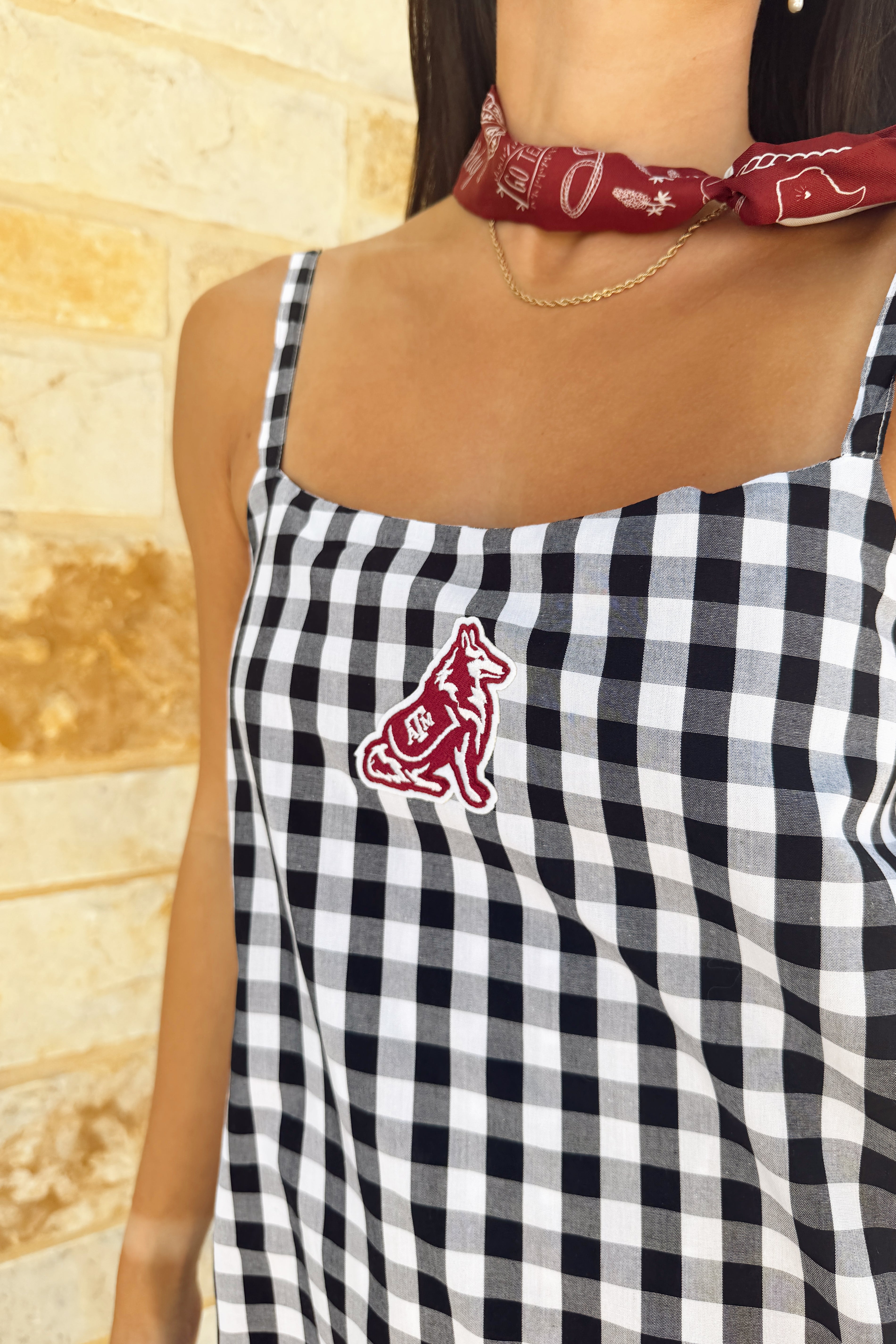 Gingham Dress | Texas A&M