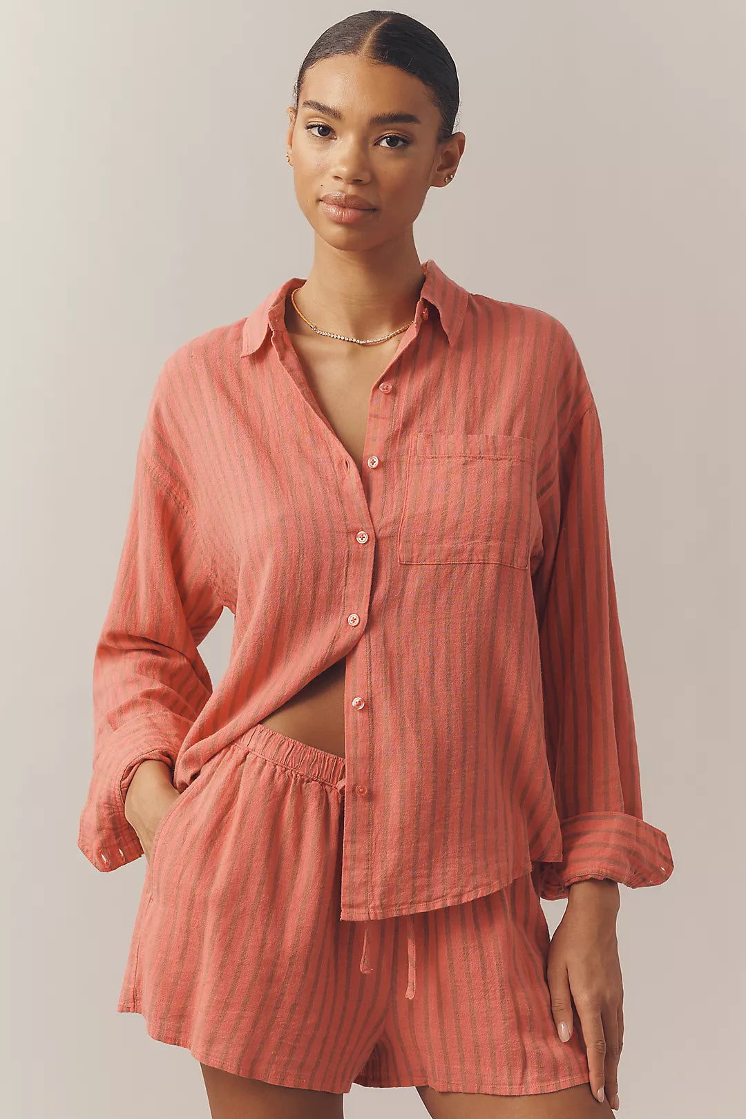 Z Supply | Perfect Linen Striped Top - Gelato