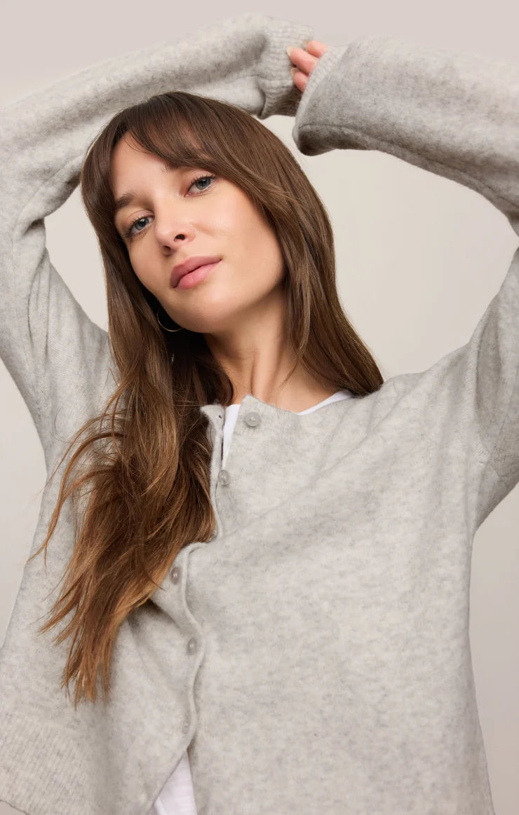 Medina Cardigan | Feather Grey