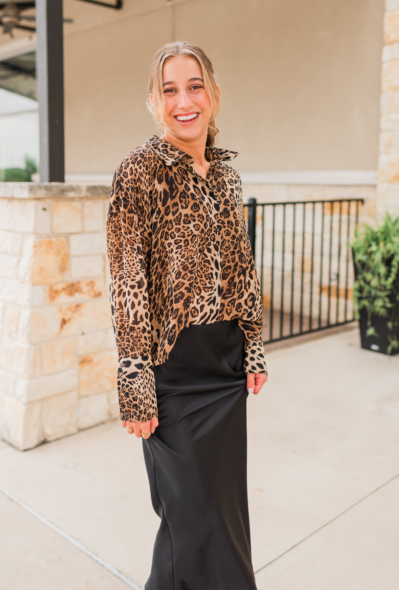 Zoey Top | Animal Print