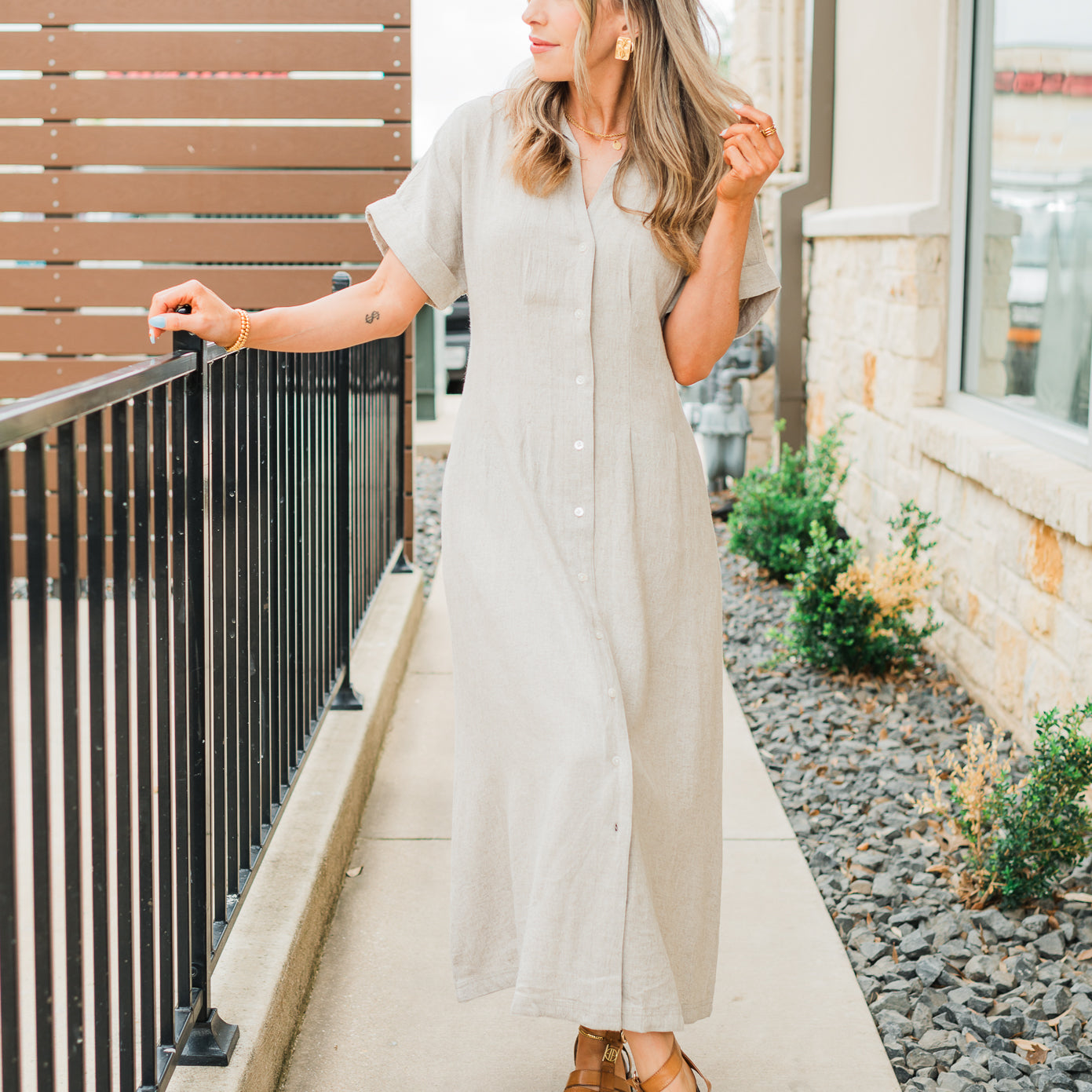 Monaco Dress | Natural