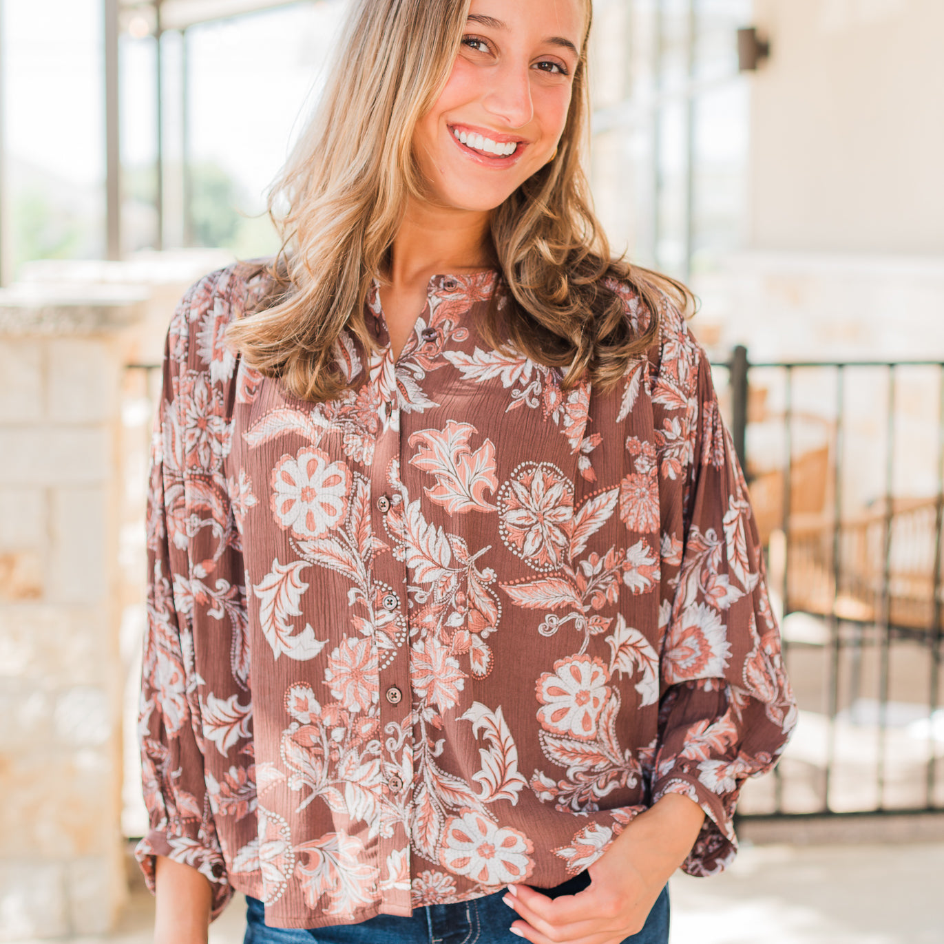 Harlan Top | Vintage Brown
