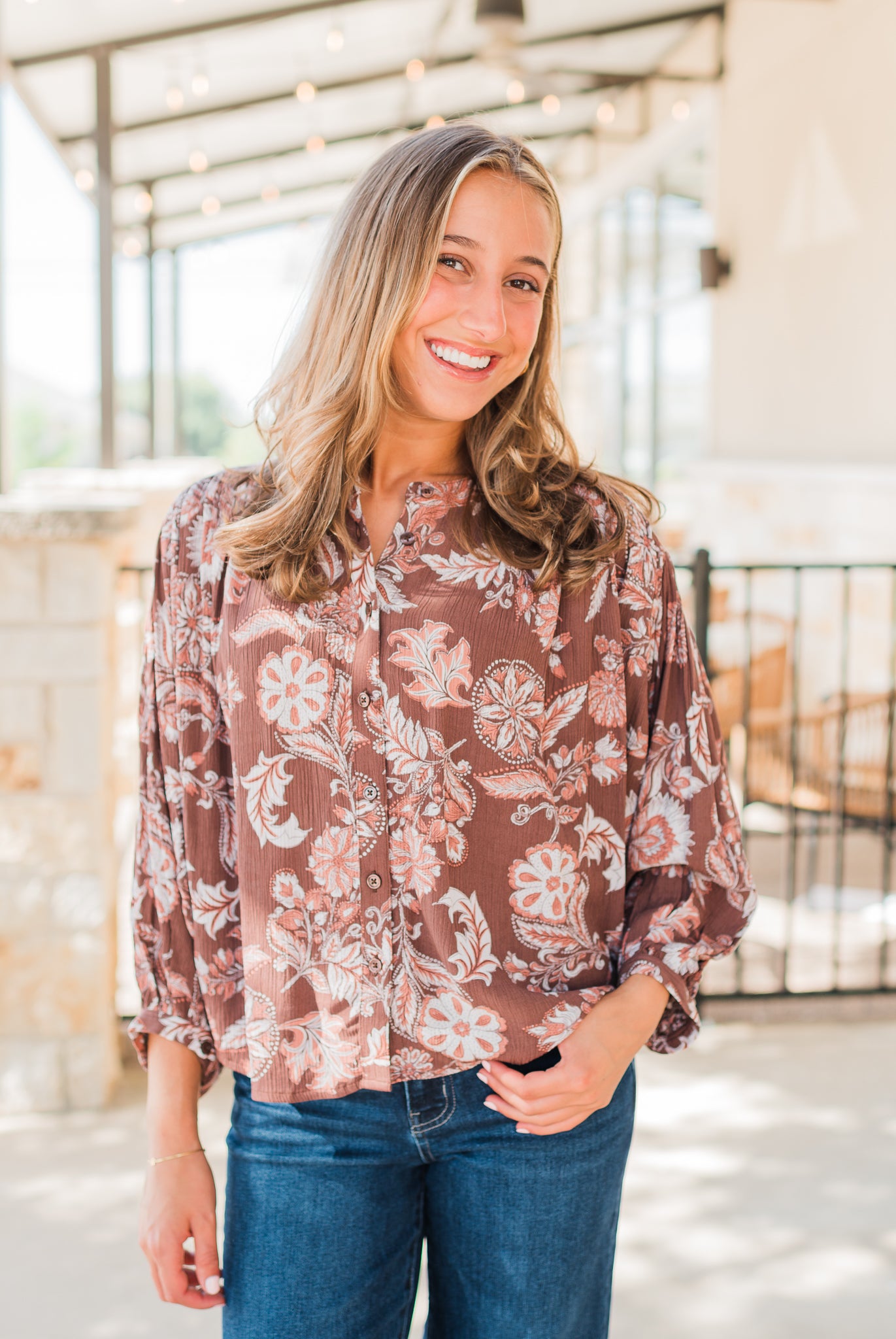 Harlan Top | Vintage Brown