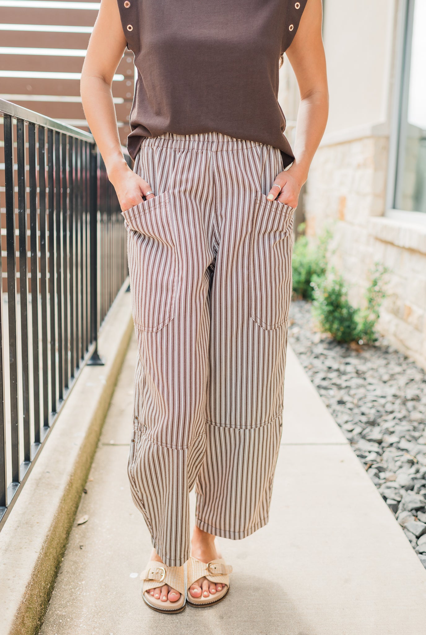 Wanderer Pants | Brown Stripe