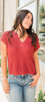 Northgate Top | Maroon