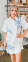 Seychelles Dress | White + Blue