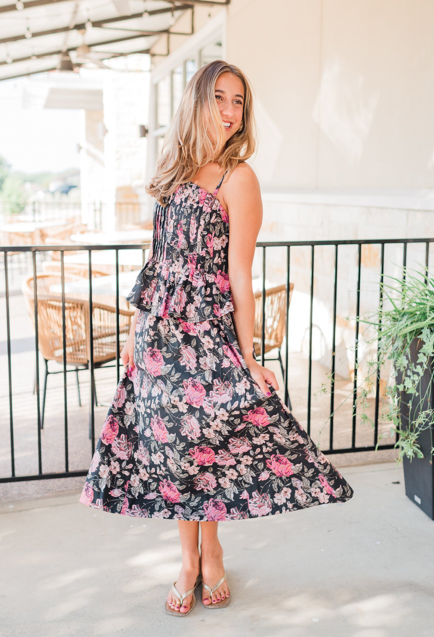 Prescott Dress | Black Multi