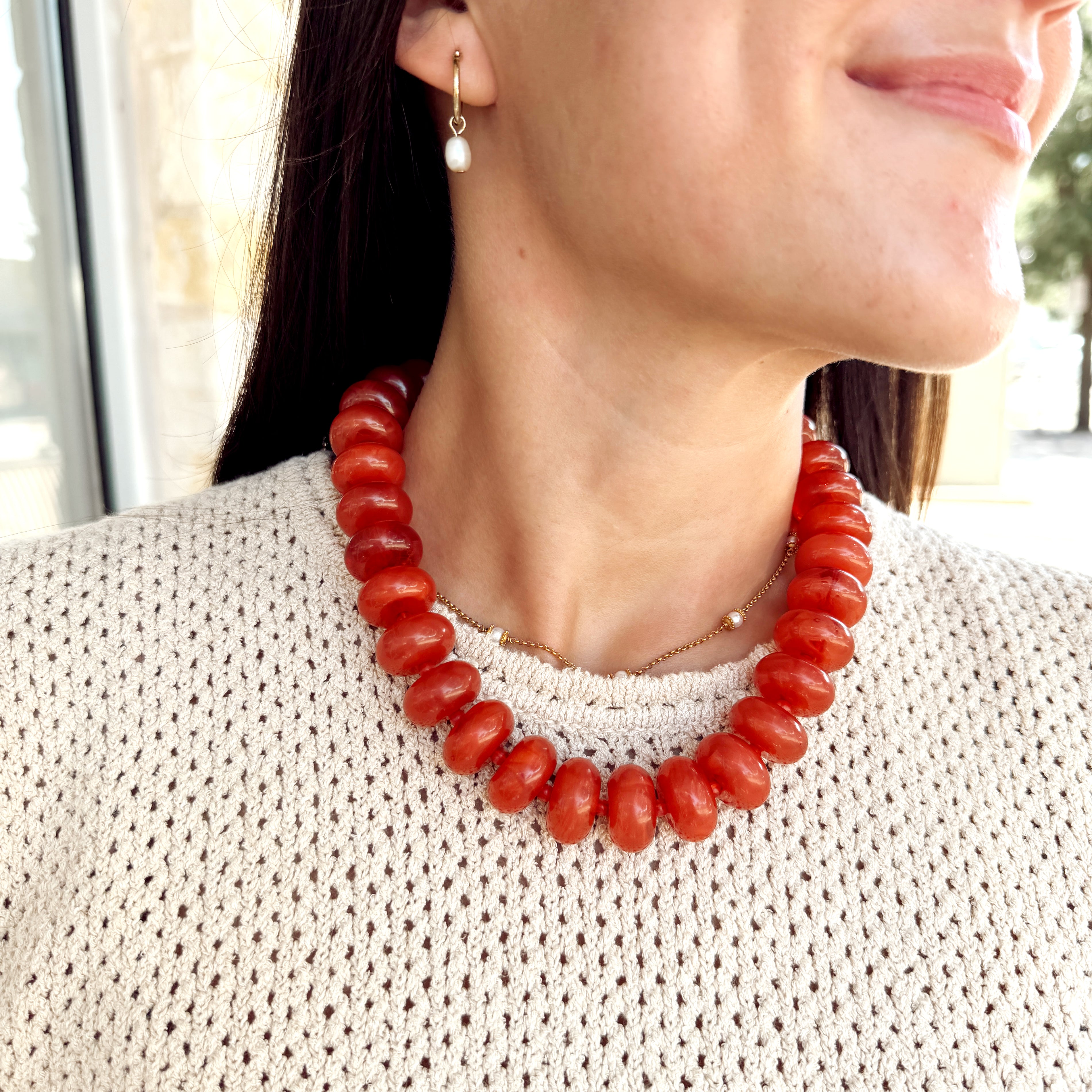 Necklace | Burnt Orange