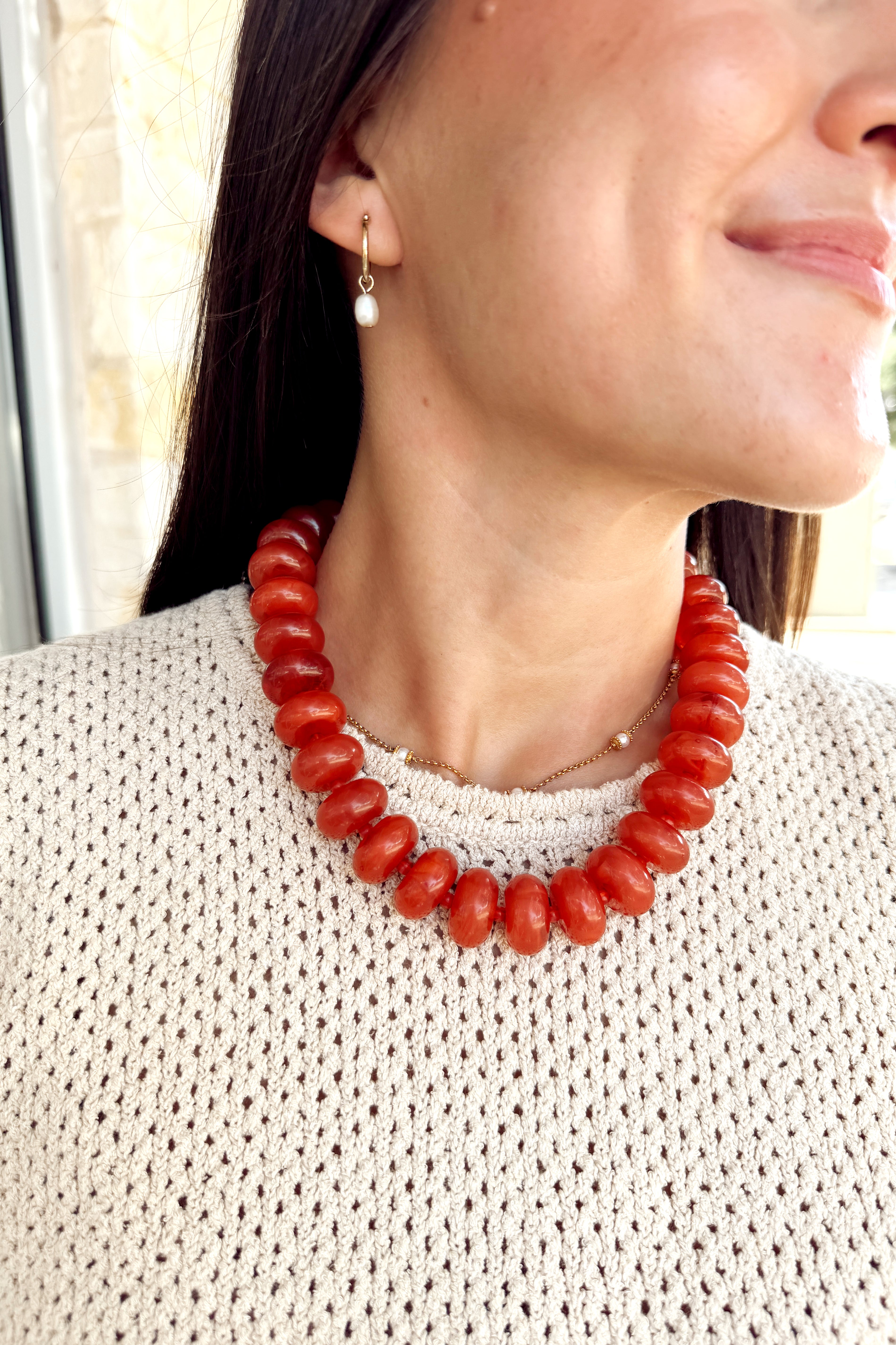 Necklace | Burnt Orange
