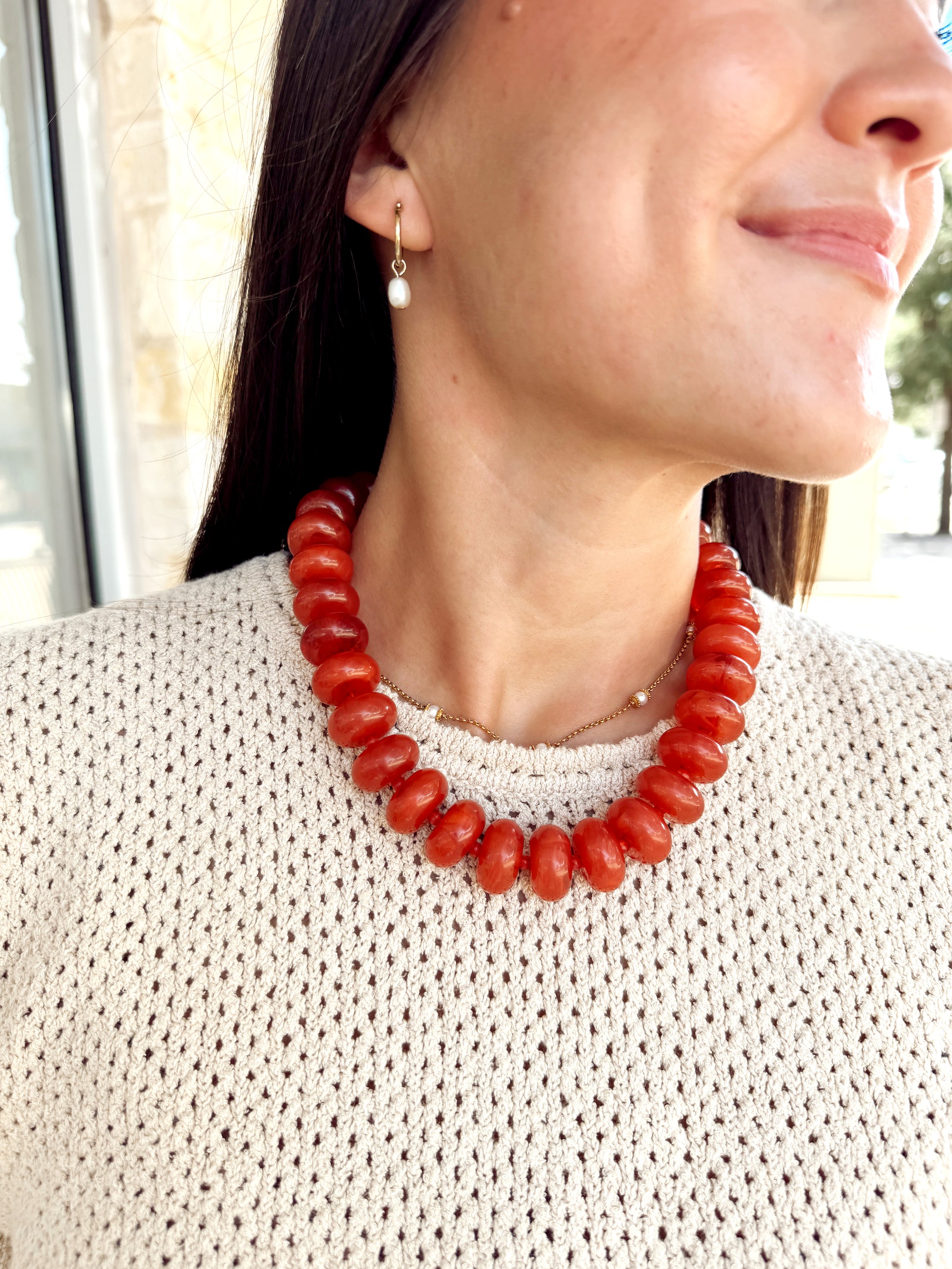 Necklace | Burnt Orange