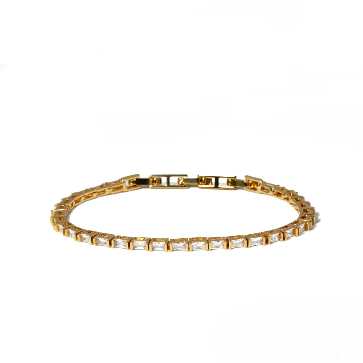 Brenda Grands | 18K Gold Baguette Tennis Bracelet