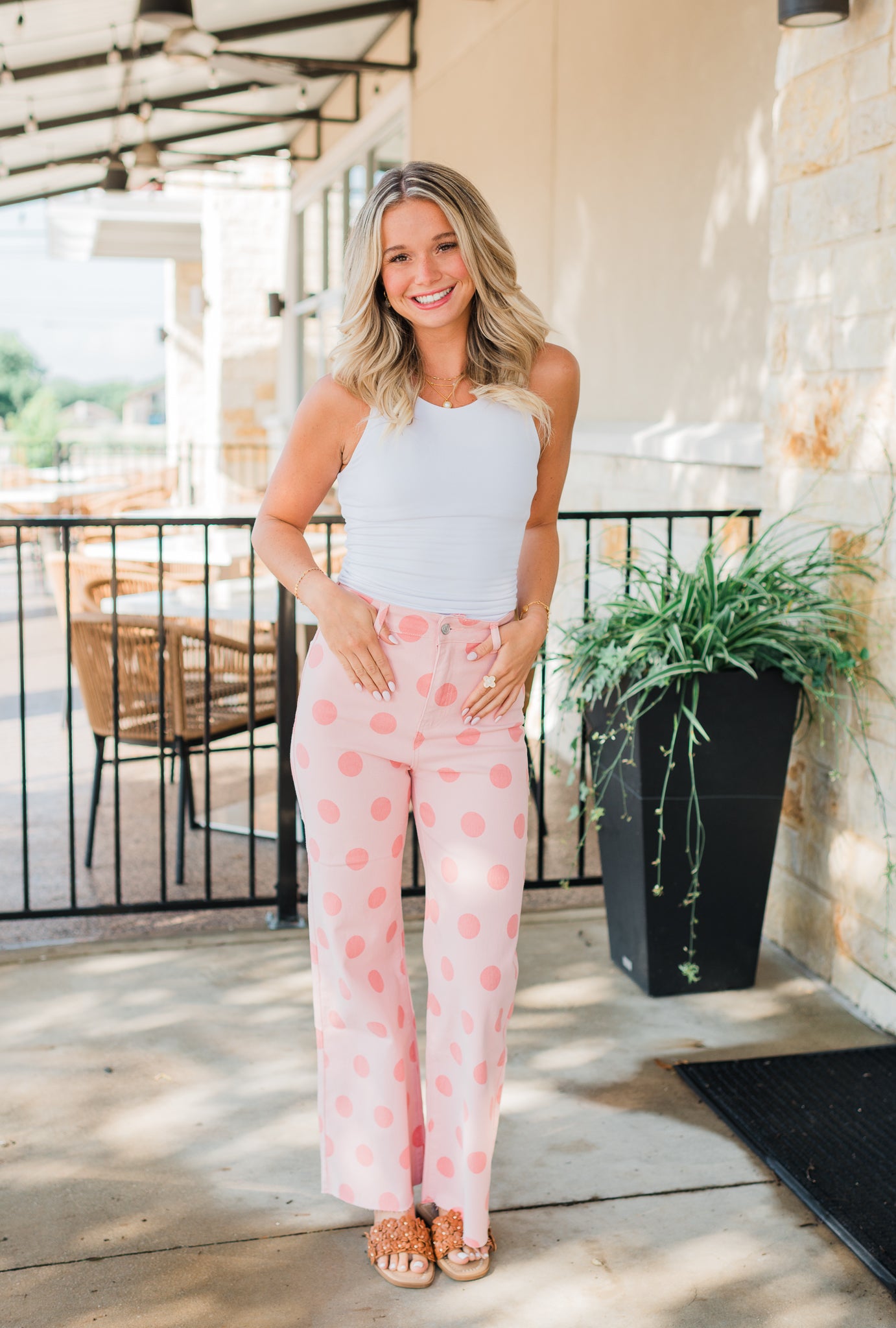 Paige Jeans | Pink Polka Dot