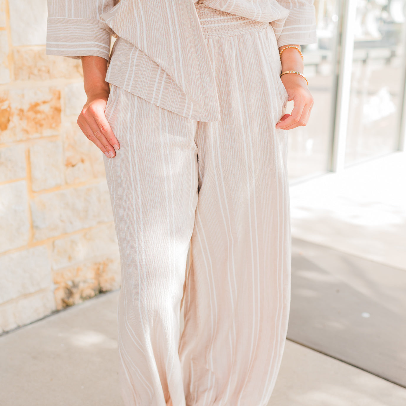 Costa Rica Pants | Khaki Stripe