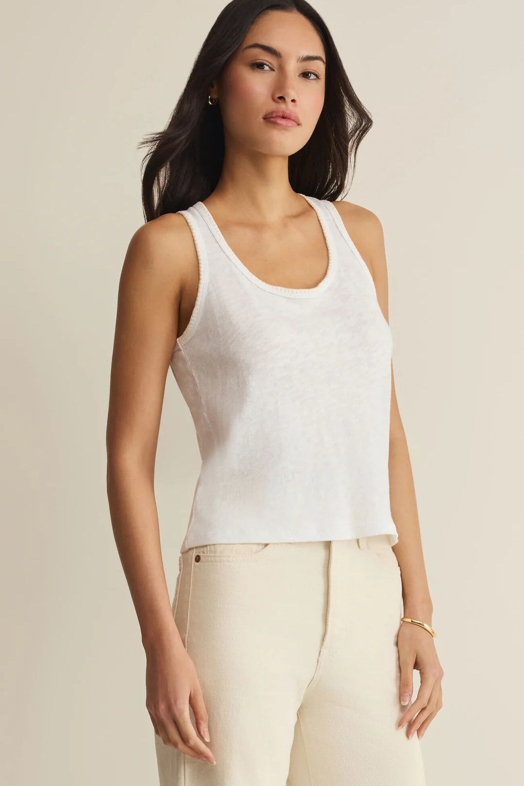 Z Supply | Julian Crochet Tank | White