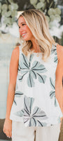 Alys Beach Top | Black + White