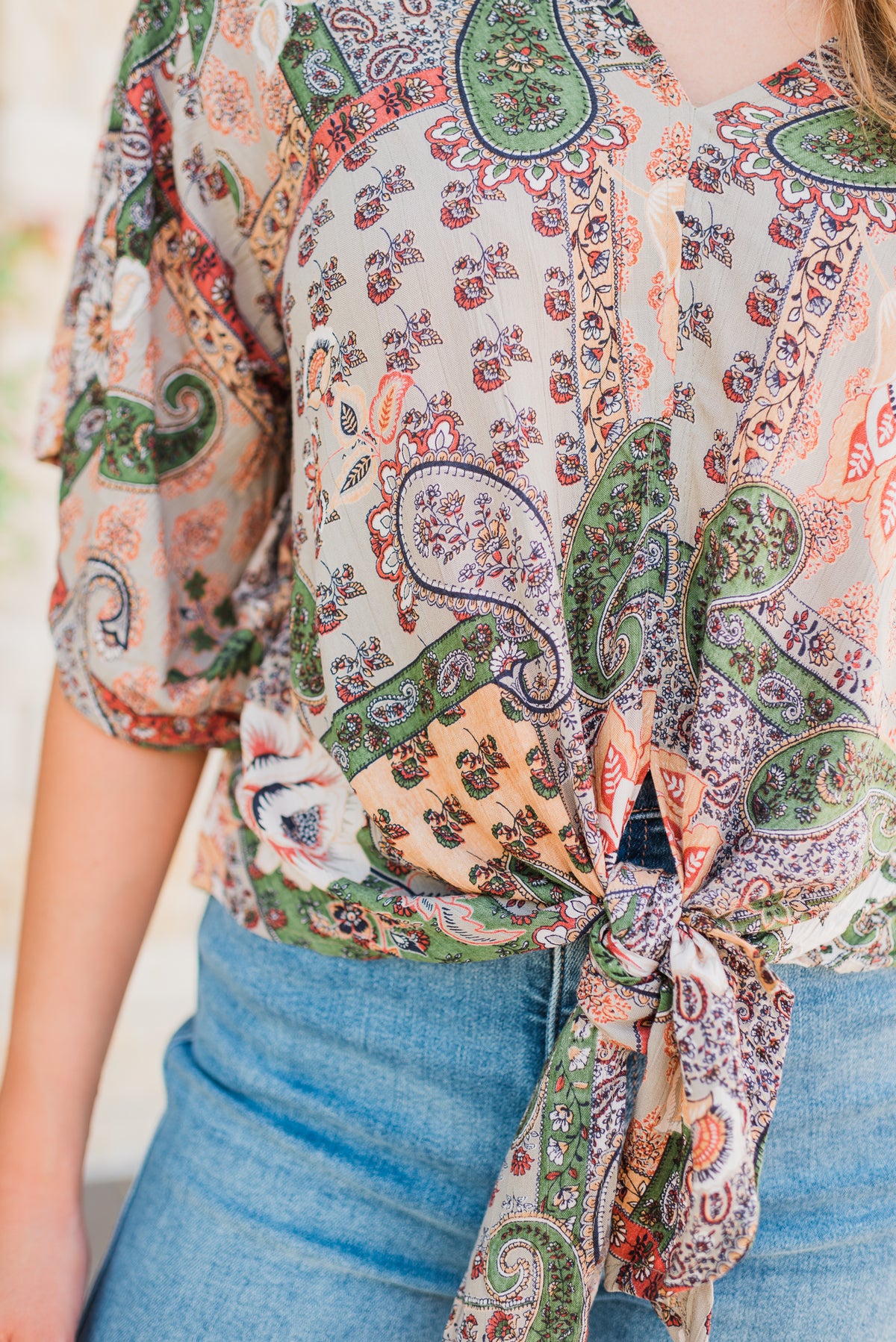 Gigi Top | Mixed Print