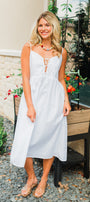 Sonata Dress | Optic White