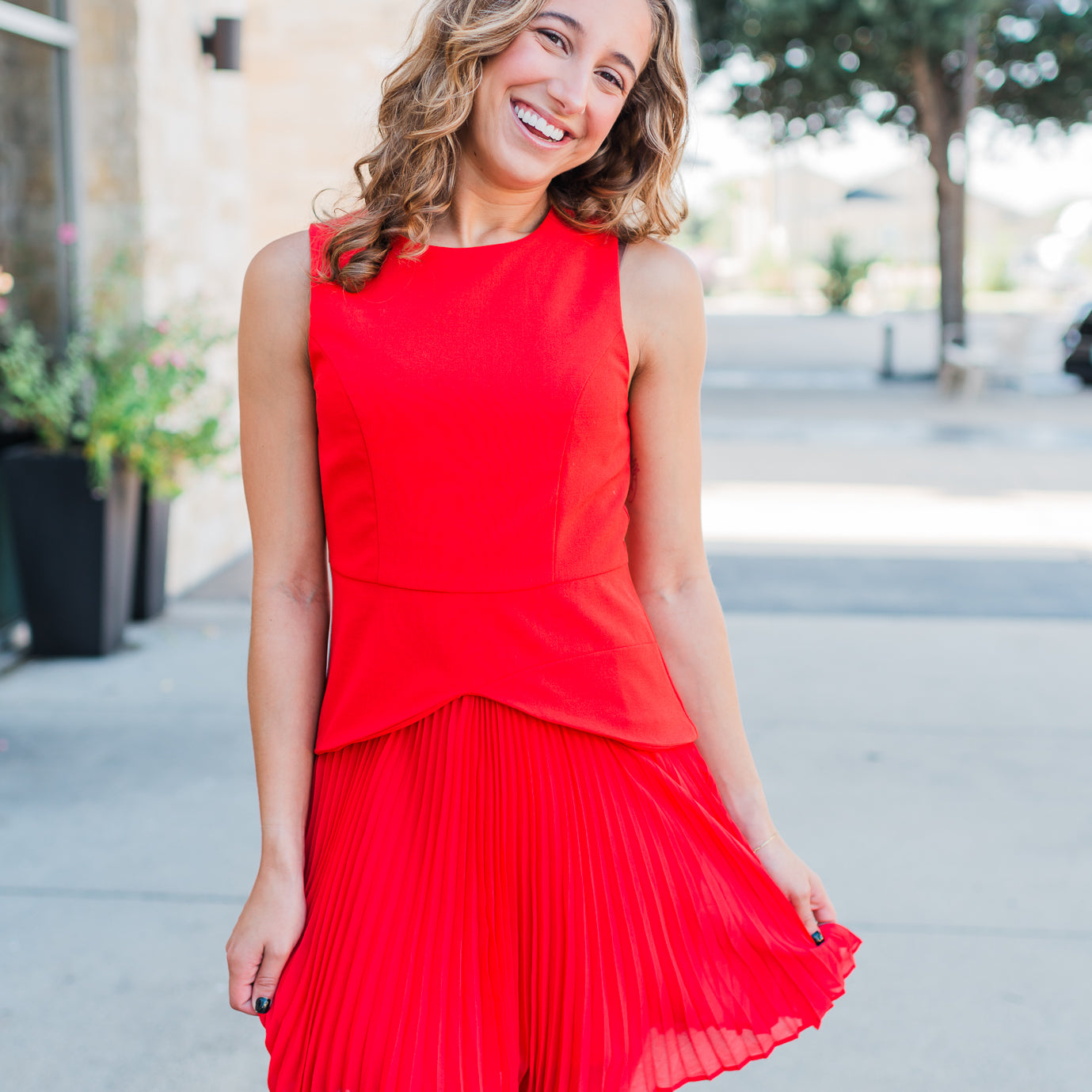 Reagan Dress | Red