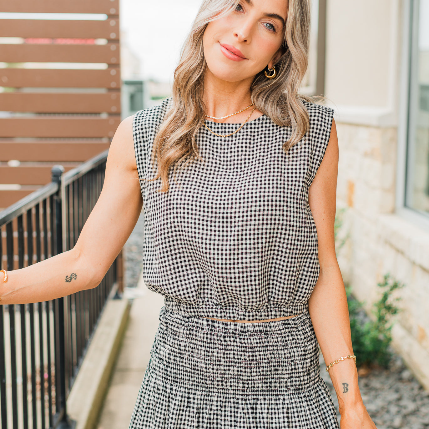Z Supply | Merit Gingham Top | Black