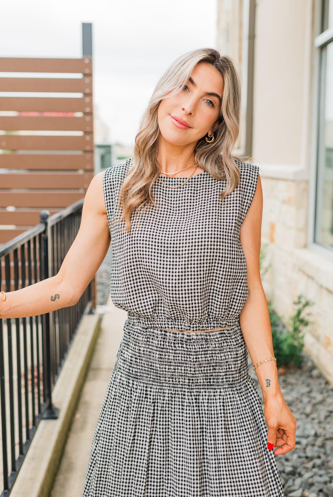 Z Supply | Merit Gingham Top | Black
