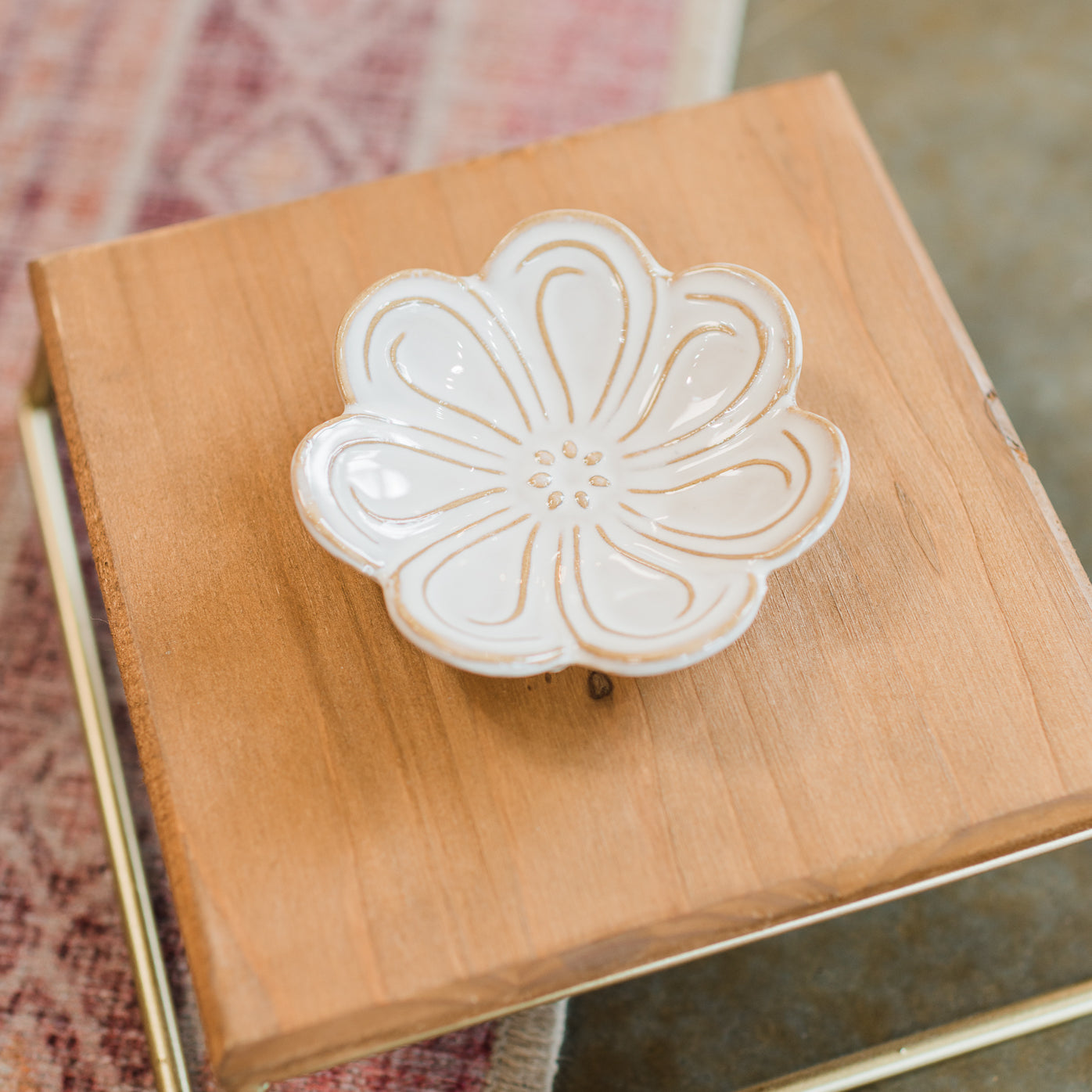 Trinket Dish | Gardenia Flower