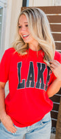 Lake Tee | Red + Black