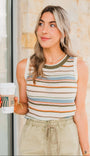 Mindy Knit Vest | Stripe