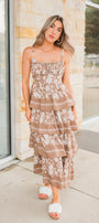 Maeve Dress | Ruffled Latte