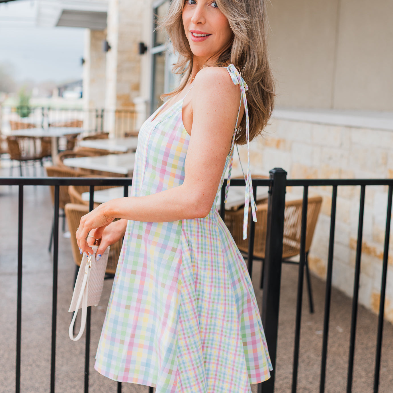 Teagan Dress | Plaid Multi