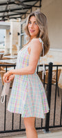 Teagan Dress | Plaid Multi