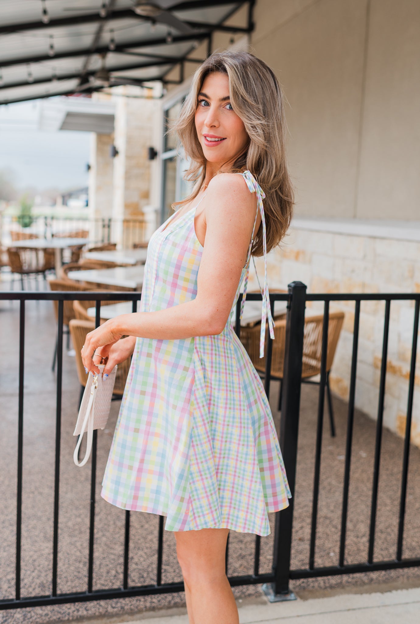 Teagan Dress | Plaid Multi