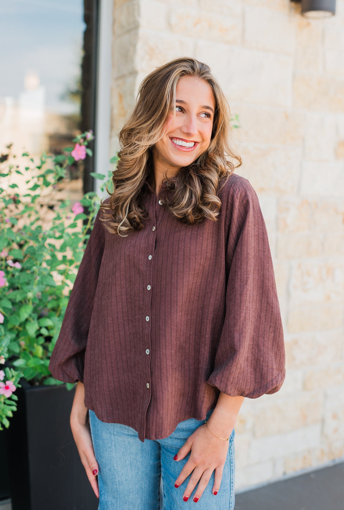 Gabrielle Top | Chocolate