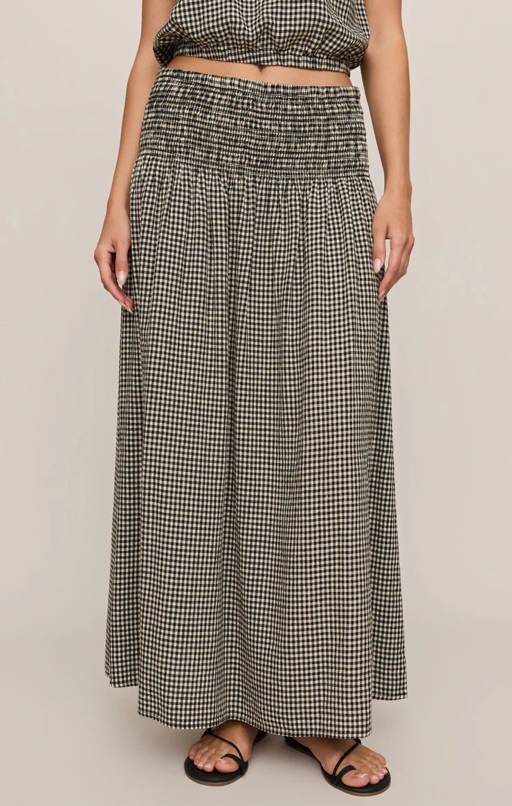 Z Supply | Brooke Gingham Skirt | Black