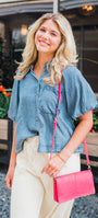 Everly Crossbody | Bright Pink